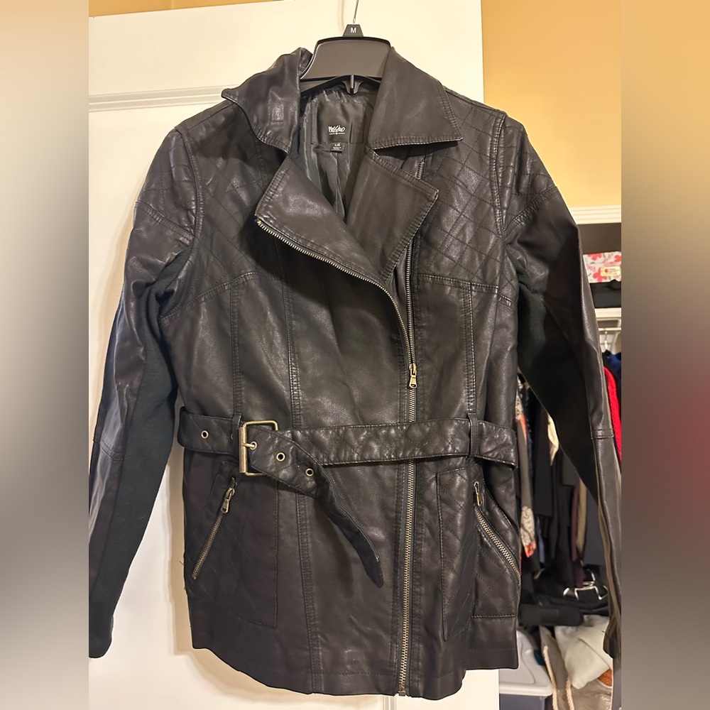 Faux Leather Moto Jacket NWT